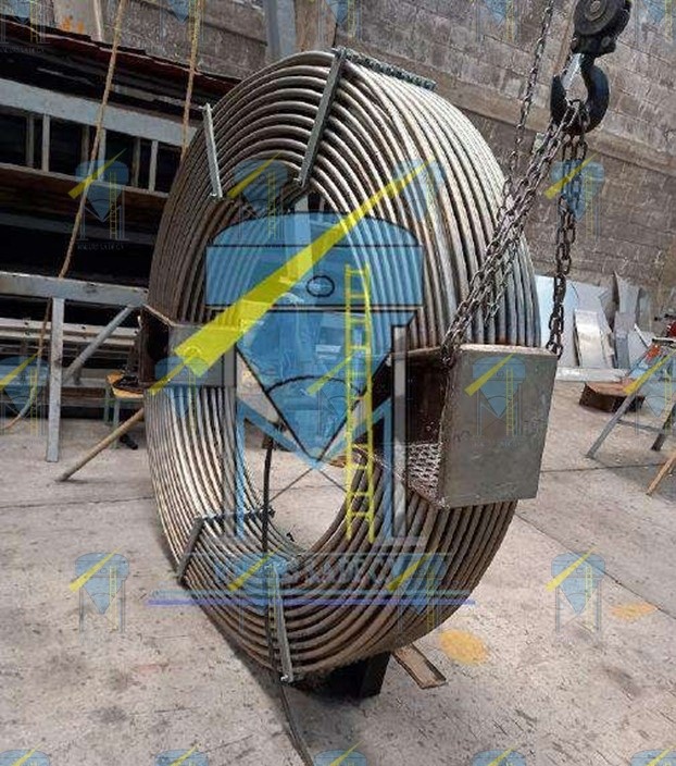 Instalación de serpentín T.316 en planta industrial